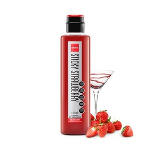 샷 스티키 스트로베리 시럽, 6개, 950ml