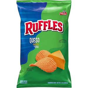 [미국직배송]러플스 치즈맛 포테이토 칩 Ruffles Queso Flavored Chips, 1개, 226.8g