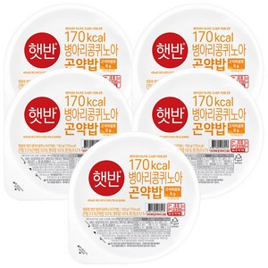 햇반 병아리콩퀴노아곤약밥, 150g, 5개