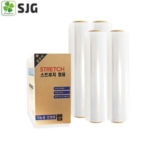 클로버 스트레치 필름 20mic x 500mm x 375m (4롤 1박스), 4개