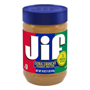 Jif 크런치 땅콩버터, 454g, 3개