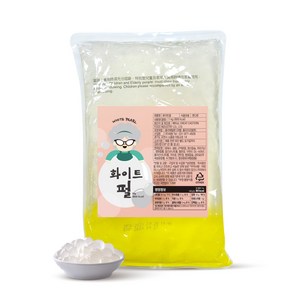 토핑스 화이트 타피오카 펄, 1개, 1kg