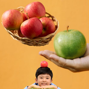 저탄소 일반사과 껍질째 먹는 못난이 흠과, 5kg, GAP인증 일반 사과 (흠과), 1개