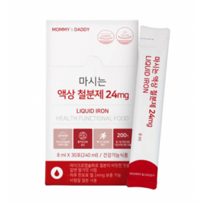 마미앤대디 마시는 액상 철분제 24mg, 240ml, 4개