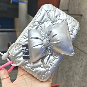 루톰 실버 리본 하트 패딩 쿠션 키링 알파벳 가방 열쇠고리 백참 자동차키링 에어팟키링