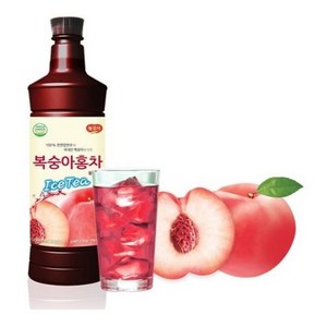 광야 늘감사 복숭아홍차 베이스 970ml 희석식음료, 1개