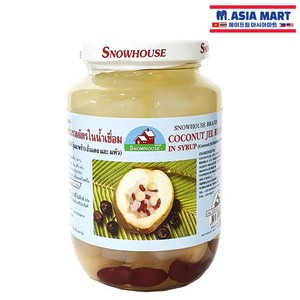 태국 SNOWHOUSE 코코넛젤 루아미트르 인 시럽 470g 열대과일 식자재 식품 / COCONUT JEL RUAMMITR IN SYRUP, 1개