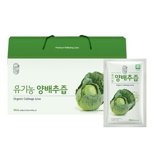 자연미가 그린애 유기농 양배추즙(90mlx30팩), 30개, 90ml