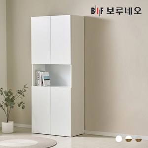 보루네오 뮤센 800 키큰 장 거실장, 화이트화이트 MS79