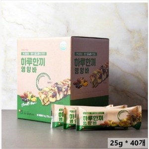 김규흔 하루한끼 영양바, 25g, 40개