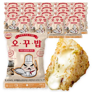 오꾸밥 까르보나라치즈 주먹밥, 100g, 20개