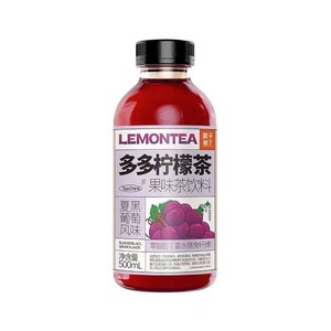 중국식품 레몬티 둬둬닝멍차 과일맛 레몬차 포도맛, 1개, 1개입, 500ml