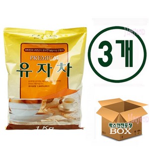 대호 유자차 1kg X 3개 자판기 유자분말 에이드, 1개입