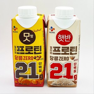 씨제이 얼티브 프로틴 당류제로 250ml 쌀밥맛 18개 + 맛밤 18개 (36개구성), 36개