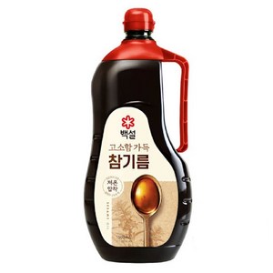 백설 고소함 가득 참기름1.5L 1개 백설진한참기름, 1.5L