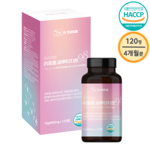 더건강드림 리포좀 글루타치온 98% 600mg, 1박스, 120정