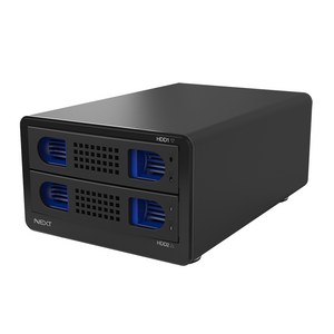 NEXT-802TC RAID USB 3.1C타입 2베이 레이드 데이터 스토리지 케이스, 1개