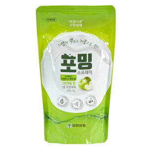 유한양행 포밍 스프레이 주방세제 리필, 500ml, 3개