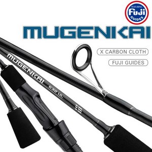 볼악 RYOBI MUGENKAI 낚싯대 177m207m 2 섹션 탄소 섬유 UL 후지 가이드 루어 로드 085g, 1) 5.8F1.77M