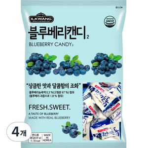 일광제과 블루베리캔디 2, 280g, 4개