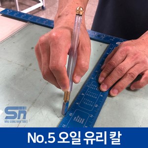 NAGAOKA 일본산 No.5 오일 타입 유리 칼 커터 컷터 절단 컷팅기, 1개