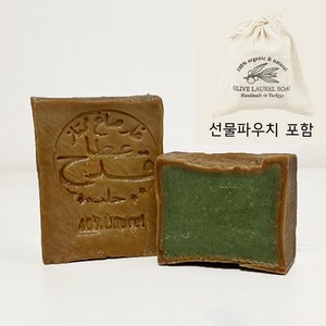 퓨림 시리아 알레포비누 비건 올리브비누_월계수 함량, 190g, 1개, 190g 40% 파우치 포함 1개