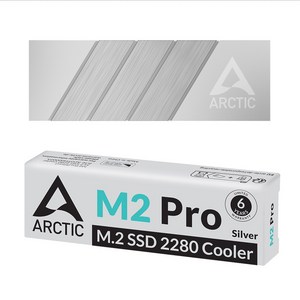 ARCTIC M2 PRO SSD HEATSINK NVME 아틱 슬림형 방열판, ARCTIC M2 PRO 방열판(실버), 1개