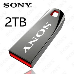 소니 메탈 플래시 드라이브 썸 드라이브 펜드라이브 2GB 방수 U 디스크 키링 메모리 USB C 타입 1TB 2TB, 1개