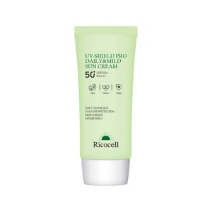 리코셀 유브이 쉴드 프로 데일리 앤 마일드 선크림 SPF50+ PA+++, 70ml, 1개