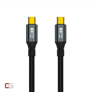 USB 3.2 GEN2 20Gbps C타입 외장 하드 메모리 데이터 고속 충전 케이블 PD 100W, 1개, 150cm