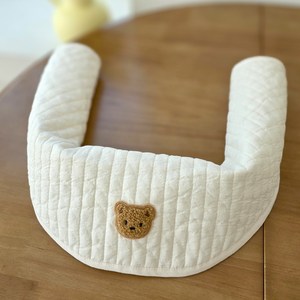 코코아돌 누빔 거즈 아기띠 침받이 일체형 앞보기 올인원 커버, 1개, 누빔(초코곰)