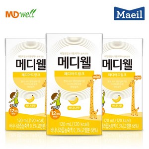 메디웰 페디아드링크 미니 바나나맛 1박스 (120ml x 24팩), 120ml, 24개