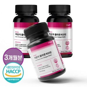 바이솔트 저분자 콜라겐 비오틴 Low Molecula Collagen Biotin, 3개, 60정