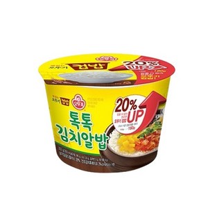 오뚜기 맛있는 컵밥 톡톡김치알밥, 222g, 12개