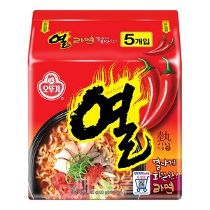 오뚜기 열라면 120g, 5개