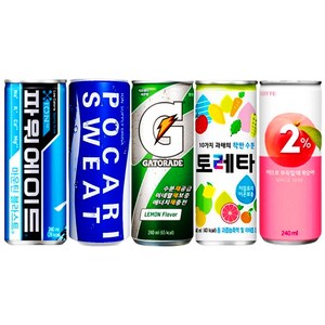 포카리스웨트 파워에이드 게토레이 이프로 토레타 스포츠음료 이온음료 240ml 총15캔 각3개씩