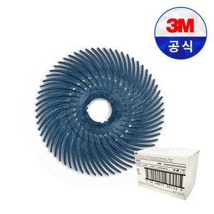 3M 스카치브라이트 레디얼 브리슬 디스크 30122 2인치 40개입 연마 브러쉬 마무리 버 제거, 40개