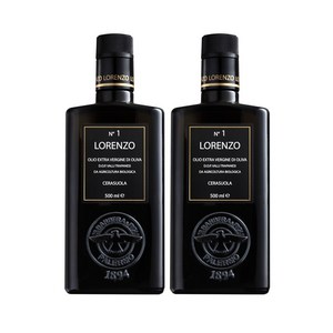 로렌조 엑스트라버진 올리브 오일 No.1 500ml, 2개