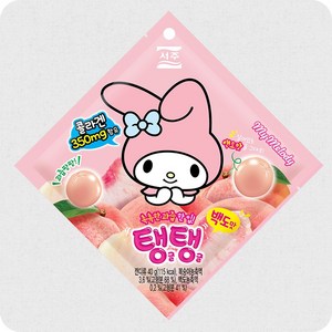 [마켓찐몰 무료배송] 서주 탱글탱글 복숭아맛 7개 한박스 츄잉 캔디류 젤리, 40g