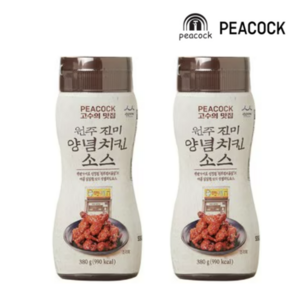 피코크 원주진미양념치킨소스, 2개, 380g