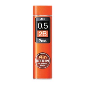 펜텔 [ Ain Stein ] 아인 슈타인 샤프심 0.2mm 0.3mm 0.4mm 0.5mm 0.7mm 0.9mm, 0.5 (2B) 2개