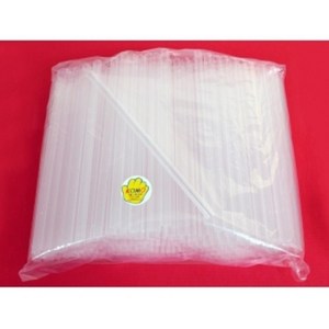 문구랑만들기랑 빨대 약10mm 100개입~200개입 스트로우 일자 투명 일회용 버블티, 200개, 1개
