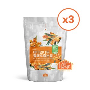 건강한우리집비옴 시벅썬 비타민나무열매 분말, 3개, 300g