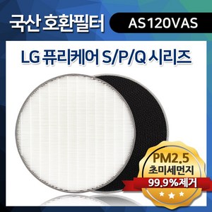 LG 퓨리케어 몽블랑 AS120VAS H13등급 국산필터, H13 프리미엄 헤파필터 1개, 1개