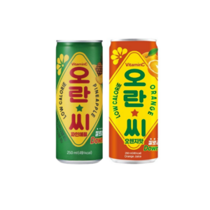 오란씨 파인애플15캔+오렌지15캔 250ml 30캔, 30개