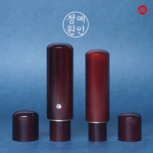 대추 카슈 민자 뚜껑 큐빅 옻칠 - 개인 인감도장 5푼 6푼, 해서체(추천), 5푼(15mm)-민자, 1번 표준배열-기본