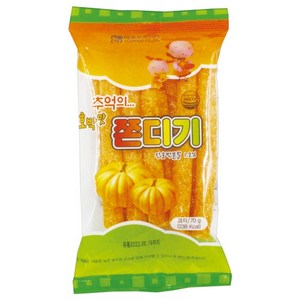 에코푸드 호박맛 쫀디기 70g 추억 간식 쫀드기 설탕, 1개