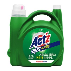 액츠 수퍼클린 액상세제 본품, 5.7L, 1개