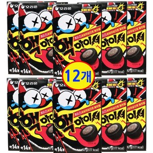 [박스]오리온 핵아이셔 청사과맛 42g 24입(1박스), 12개