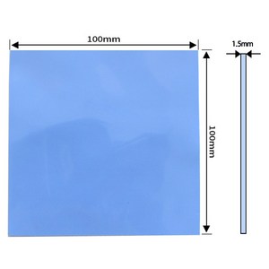 쿨러 써멀패드 Thermal Pad 쿨링 방열 열전도패드 100 x 1.5mm, 상세페이지 참조